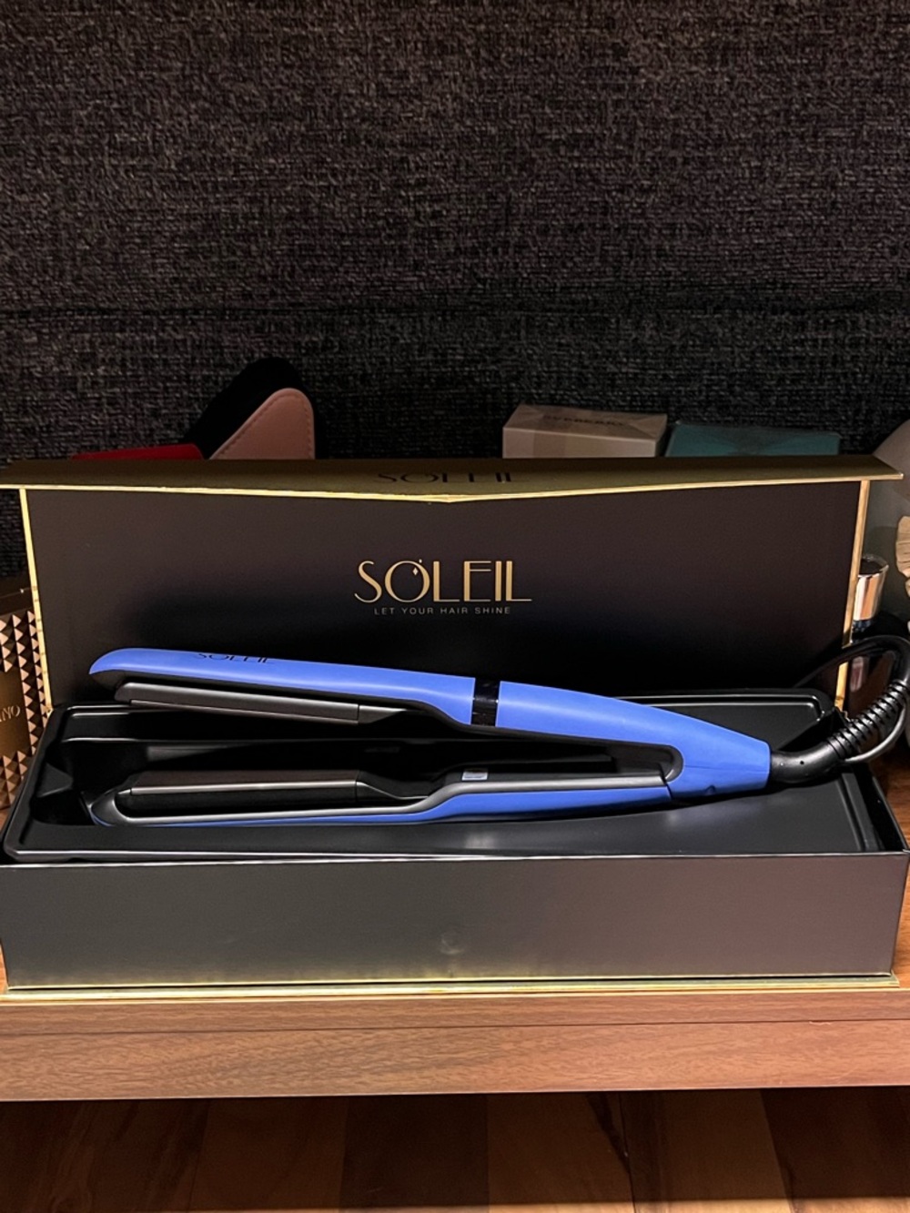 Soleil Blue Hair Straightener